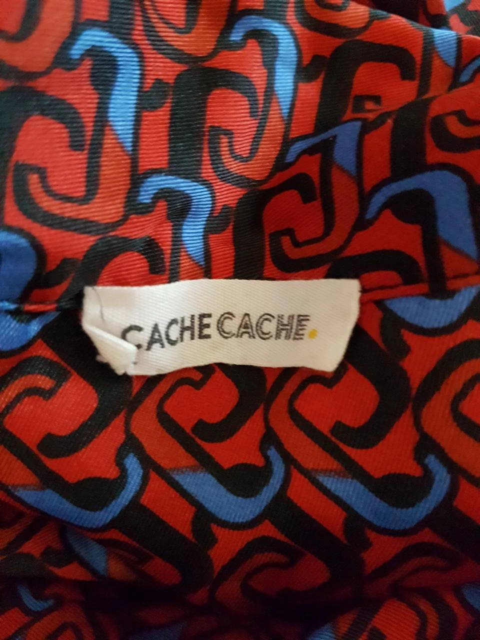♥Blouse fluide satinée géométrique Cache Cache - Taille 40 – photo 4